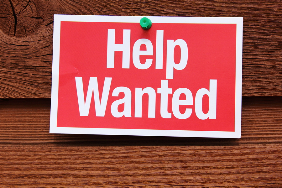 Help wanted sign