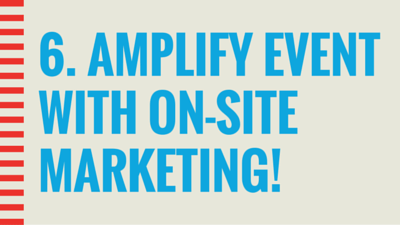 Booster-Marketing Fundraising Events-Amplify event with onsite marketing