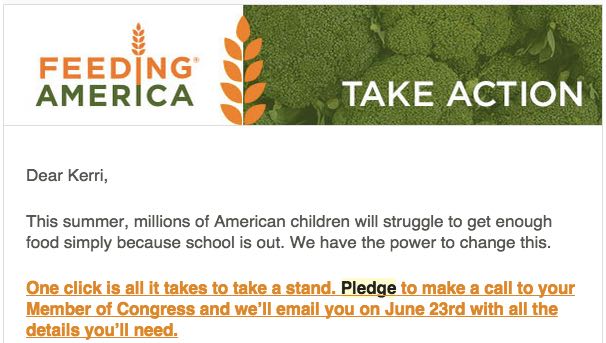 Feeding America Pledge