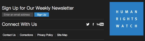 Human Rights Watch Sign UP