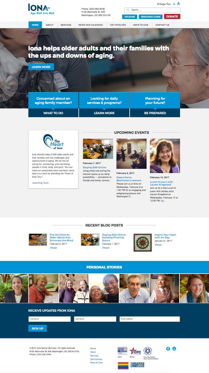 new nonprofit website design