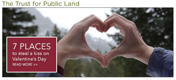 Trust for Public Land's 7 Places to Steal A Kiss 