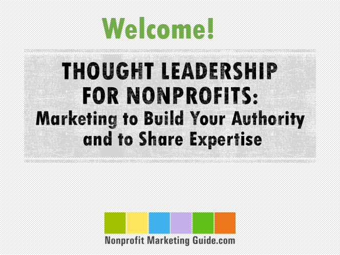nonprofit thought leadership