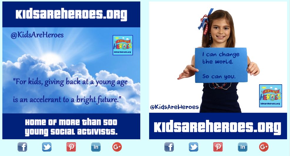 Kids Are Heroes Share Our Story page