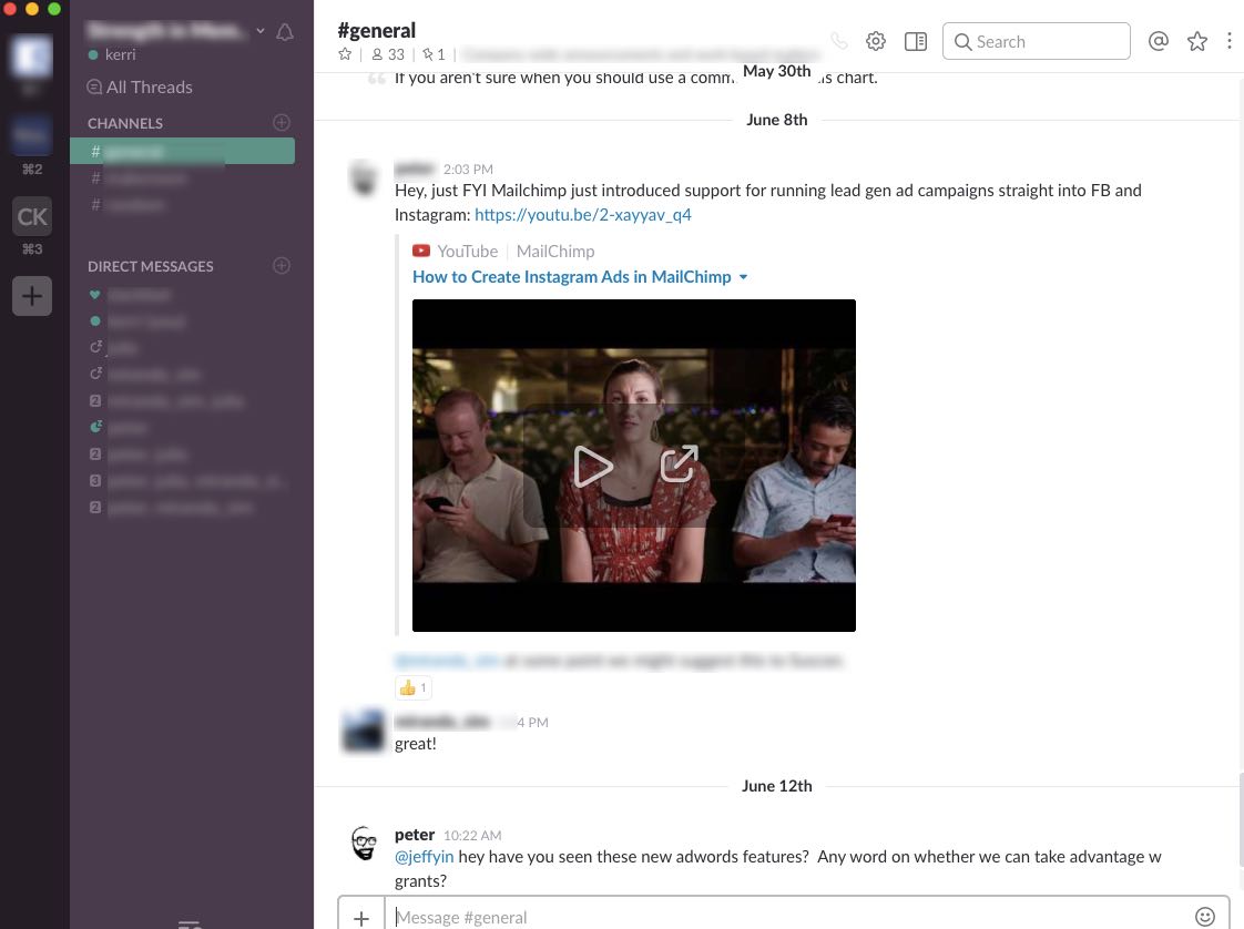 Slack Screen Capture